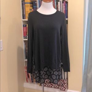 LOFT Sweater | Mixed Media | High Low